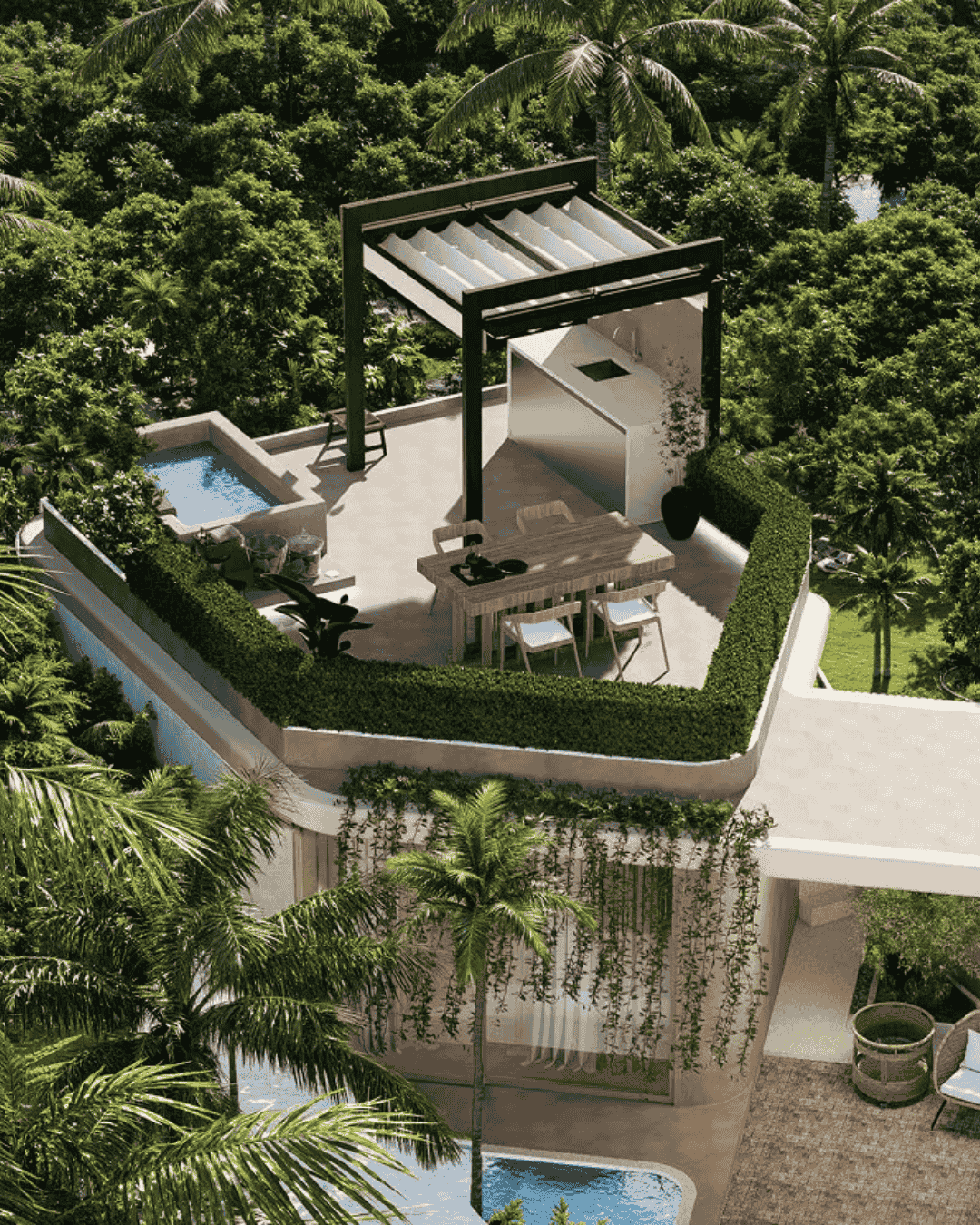 Image of 1 bedroom villa lombok with rooftop terrace
